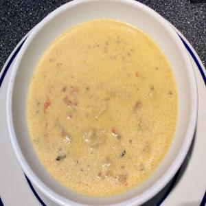 Curried Chicken, Cheese and Wild Rice Soup_image