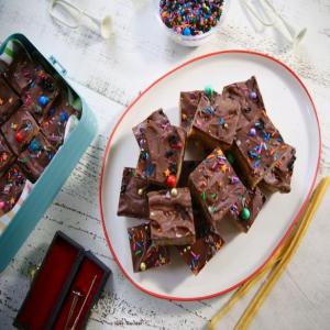Chewy Chocolate Peanut Butter Bars image