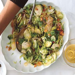 Shaved Brussels Sprout and Shallot Sauté Recipe | Epicurious.com_image