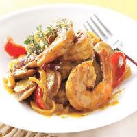 Andouille Sausage and Shrimp with Creole Mustard Sauce image