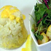 Cauliflower Stuffed with Saffron and Scallop Mousse_image
