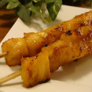 Grilled Pineapple Kebabs With Tequila-Brown Sugar Glaze image