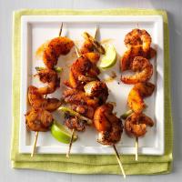 Barbecued Shrimp & Peach Kabobs image
