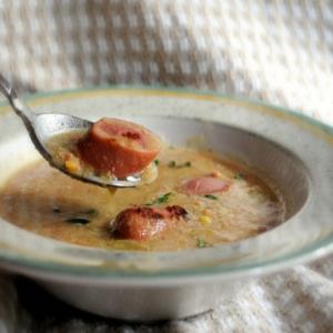 Lentil and Frankfurter Soup image