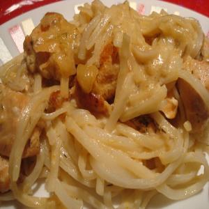 Capellini With Salmon and Lemon-Dill-Vodka Sauce image