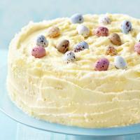 Frosted white chocolate Easter cake image