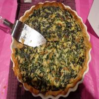 Spinach, Mushroom, Onion and Cheese Quiche_image