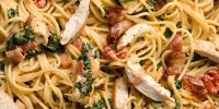 how-to-make-tuscan-chicken-pasta-delish image