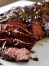 flat-iron-steak-with-balsamic-sauce-recipe-lifes-ambrosia image