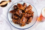 broiled-chicken-wings-with-barbecue-sauce image