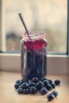 low-added-sugar-blueberry-rhubarb-jam image