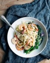 recipe-creamy-asparagus-and-shrimp-pasta-kitchn image