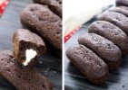 chocolate-homemade-twinkie-recipe-with-cream-filling image