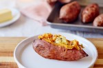 easy-baked-sweet-potato-recipe-kitchn image