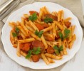penne-pasta-with-italian-sausage-an-easy-dinner image