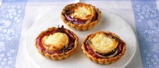 goats-cheese-and-red-onion-tarts-recipe-olivemagazine image