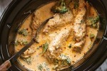 slow-cooker-garlic-chicken-alfredo-with-broccoli image