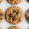 healthy-flourless-oatmeal-raisin-cookies-vegan image