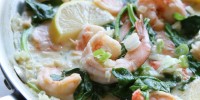 best-creamy-lemon-shrimp-with-spinach-recipe-delish image