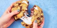 how-to-make-smores-stuffed-cookies-delish image