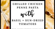 chicken-penne-pasta-sun-dried-tomatoes image