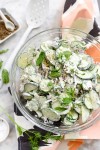 creamy-cucumber-salad-recipe-foodiecrushcom image