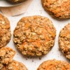 healthy-carrot-cake-oatmeal-breakfast-cookies image