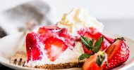 strawberry-pie-with-graham-cracker-crust-and-cream image
