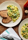 recipe-scrambled-eggs-with-green-peppers-mushrooms image