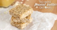 healthy-no-bake-peanut-butter-oat-bars image