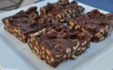 no-bake-chocolate-peanut-butter-cheerios-bars image