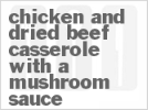 chicken-and-dried-beef-casserole-with-a-mushroom image