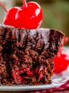 chocolate-cherry-sheet-cake-with-fudge-frosting-the-food image
