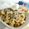 mushroom-cream-sauce-recipe-with-tortellini image