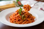 easy-spaghetti-recipe-in-creamy-tomato-sauce image