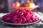 red-cabbage-sauerkraut-fermentation image