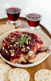 holiday-appetizer-recipe-baked-brie-with-cranberry-sauce image