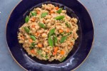 low-fodmap-fried-rice-with-sugar-snap-peas-carrots image