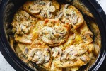 creamy-garlic-pork-chops-recipe-with-mushrooms-and-potatoes image