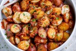 roasted-garlic-potatoes-recipe-with-butter-parmesan image