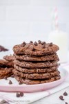 chewy-chocolate-brownie-cookies-recipe-inside image
