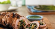 spinach-and-cheese-stuffed-pork-tenderloin image
