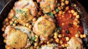 pan-roasted-chicken-with-harissa-chickpeas-bon image