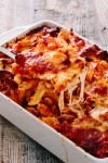 recipe-italian-sausage-and-peppers-baked-ziti-kitchn image