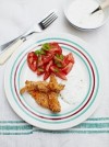 crunchy-chicken-pieces-with-a-herby-yoghurt-dip image