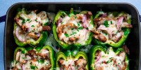 how-to-make-cheesesteak-stuffed-peppers-delish image