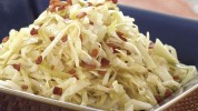 warm-cabbage-slaw-with-bacon-dressing-finecooking image