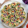 vegetarian-rainbow-tortilla-pinwheels-healthy image