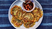 scallion-pancakes-with-chili-ginger-dipping-sauce image