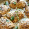baked-chicken-and-mushroom-skillet-damn-delicious image